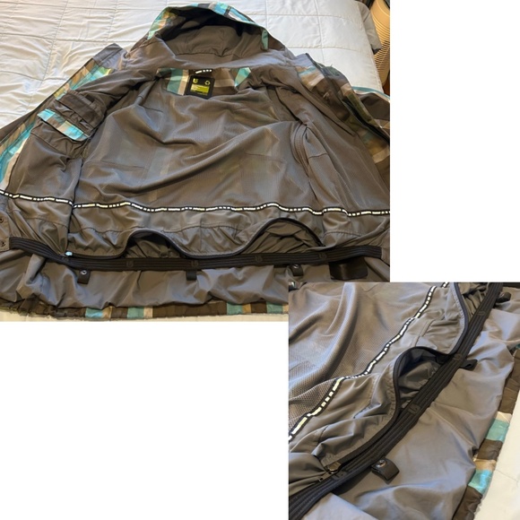 Burton Men’s GMP Traction Snowboard Jacket Plaid Size Medium - Picture 5 of 17